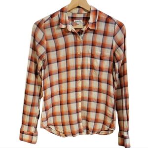 Steven Alan Wool Cotton Plaid Shirt